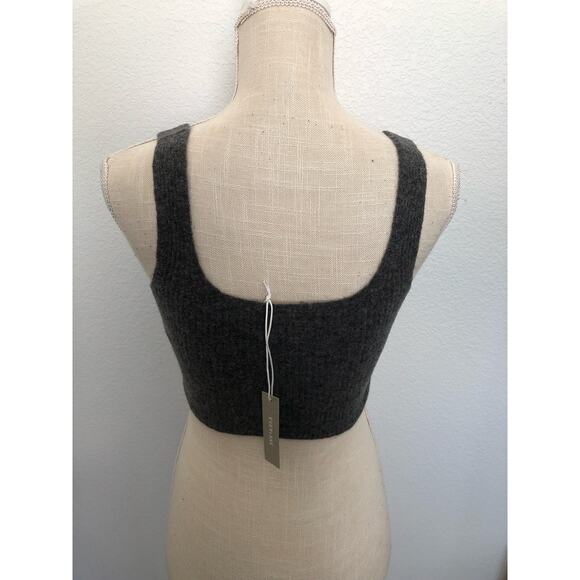 Everlane Cozy Stretch Cropped Sweater Tank in Dark Gray - S - Picture 5 of 5